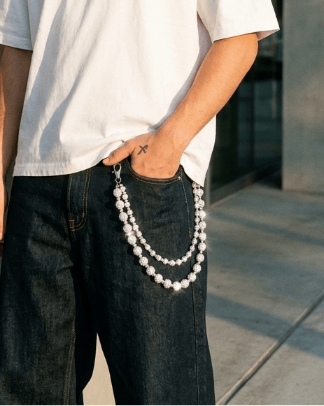 Crystal Pearl Waist Chain