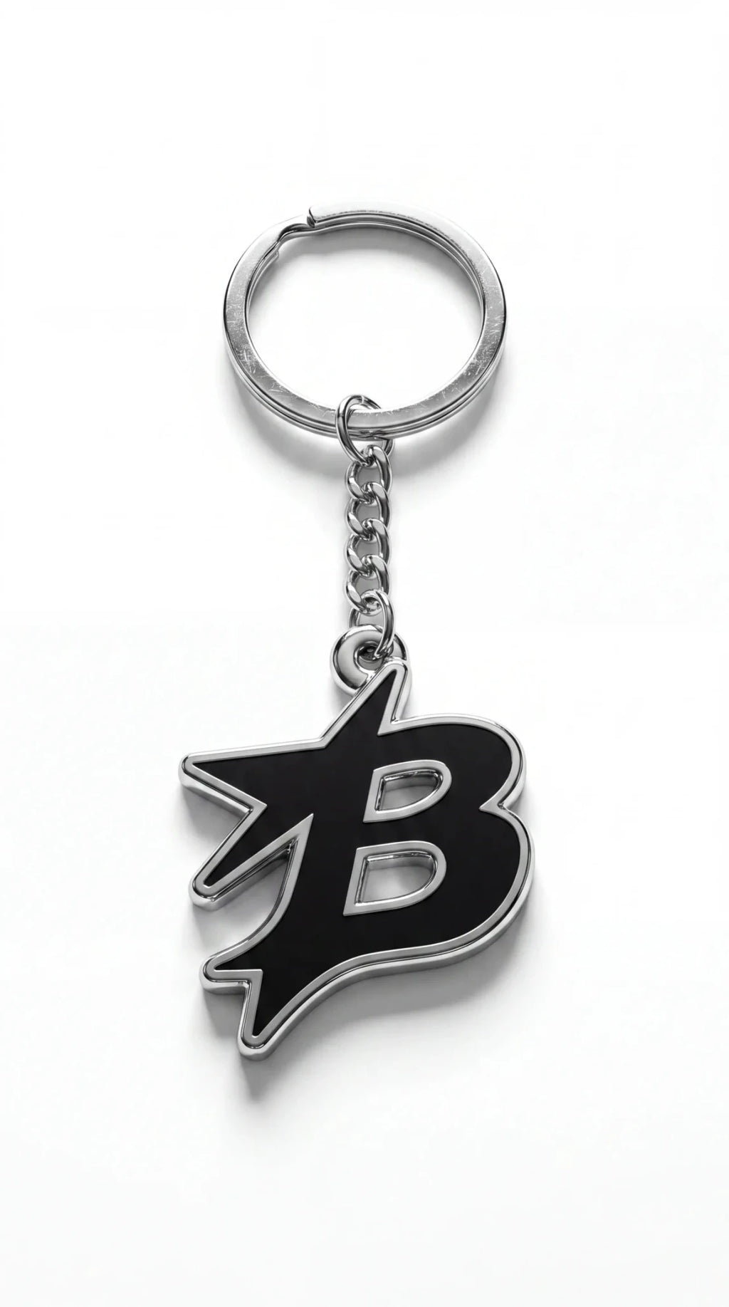 Blessers Signature B Keychain – Black Chrome - blessers