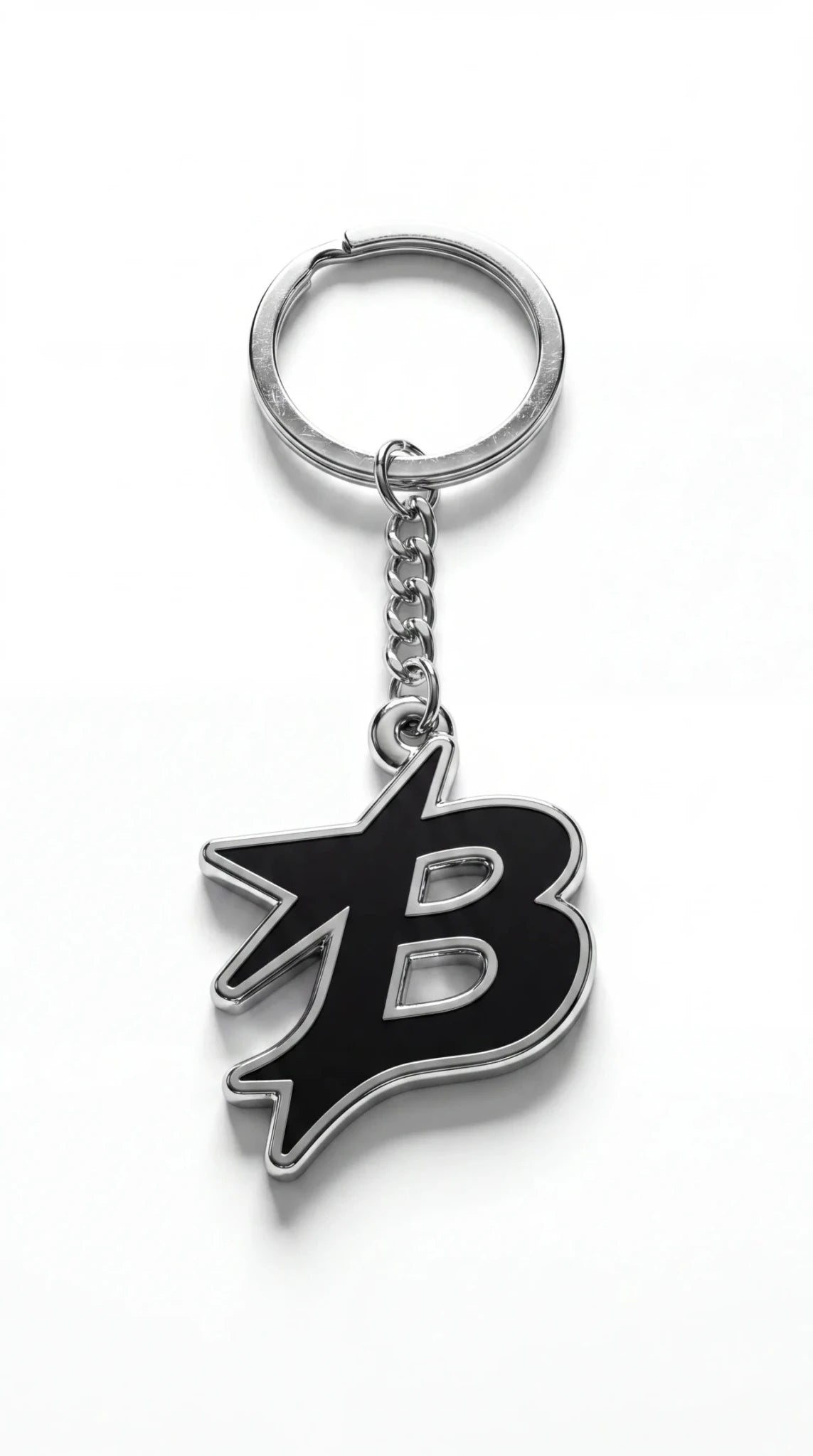 Blessers Signature B Keychain – Black Chrome - blessers