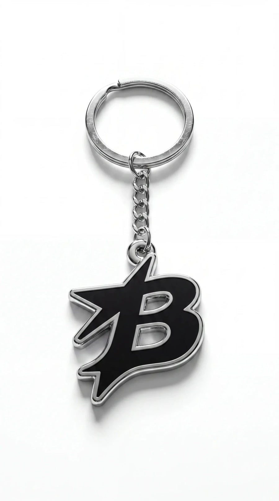 Blessers Signature B Keychain – Black Chrome - blessers