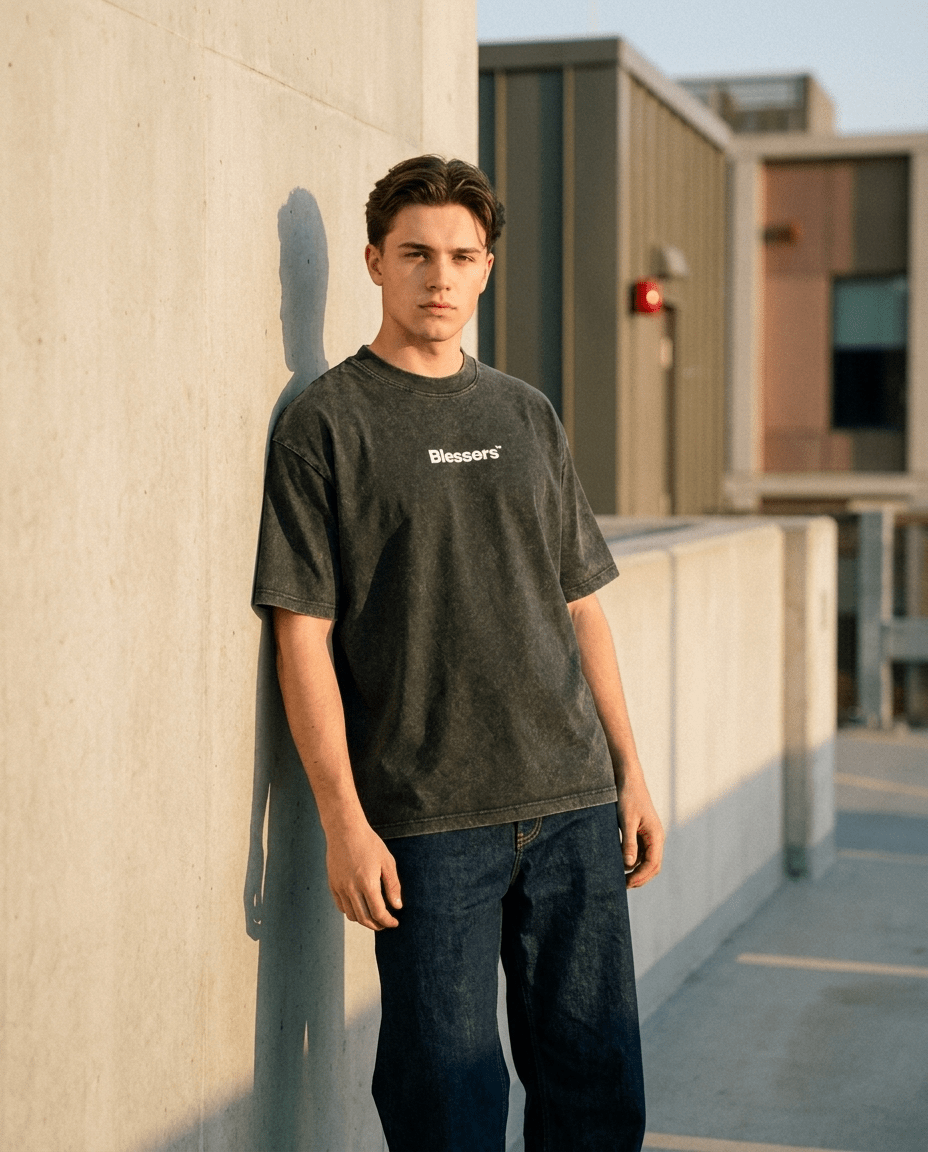 Blessers Washed Essential Tee - BLESSERS