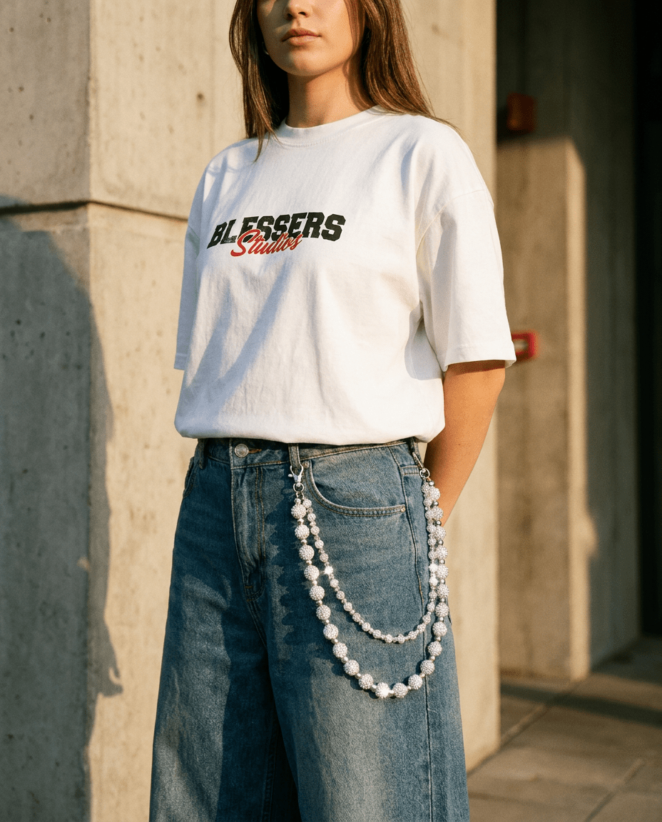 Crystal Pearl Waist Chain - BLESSERS