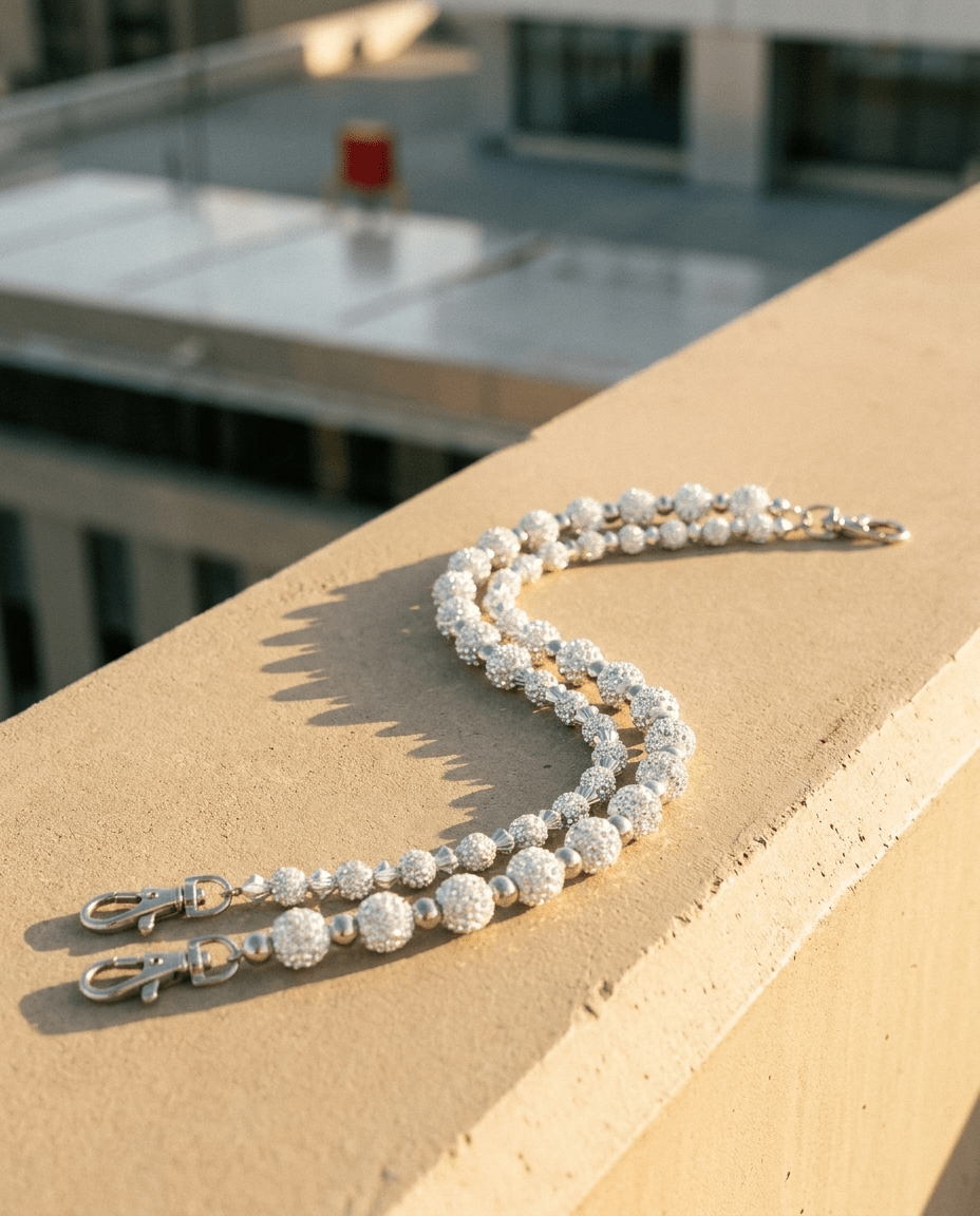 Crystal Pearl Waist Chain - BLESSERS