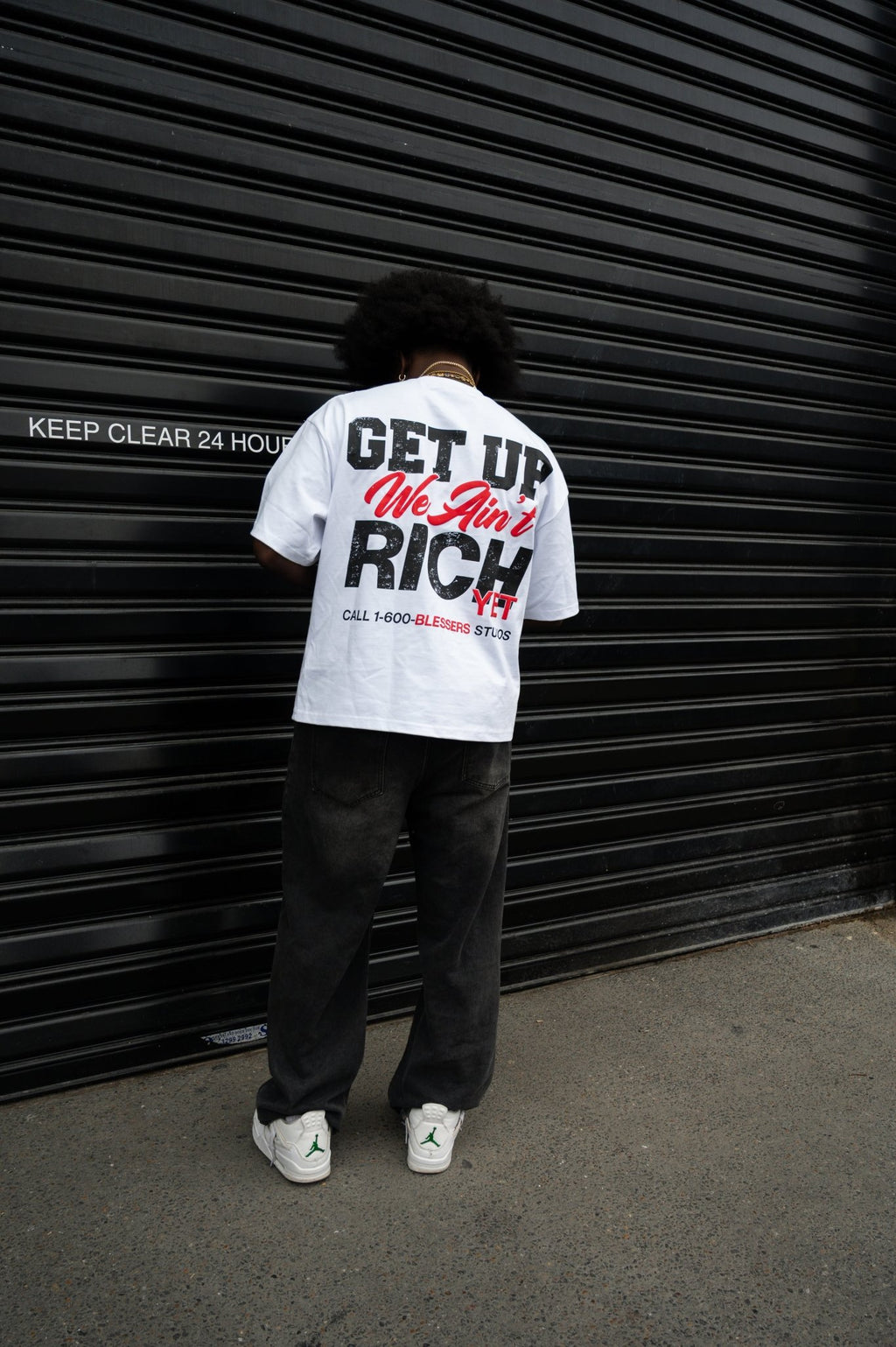 Get Up We Aint Rich Yet Shirt - BLESSERS
