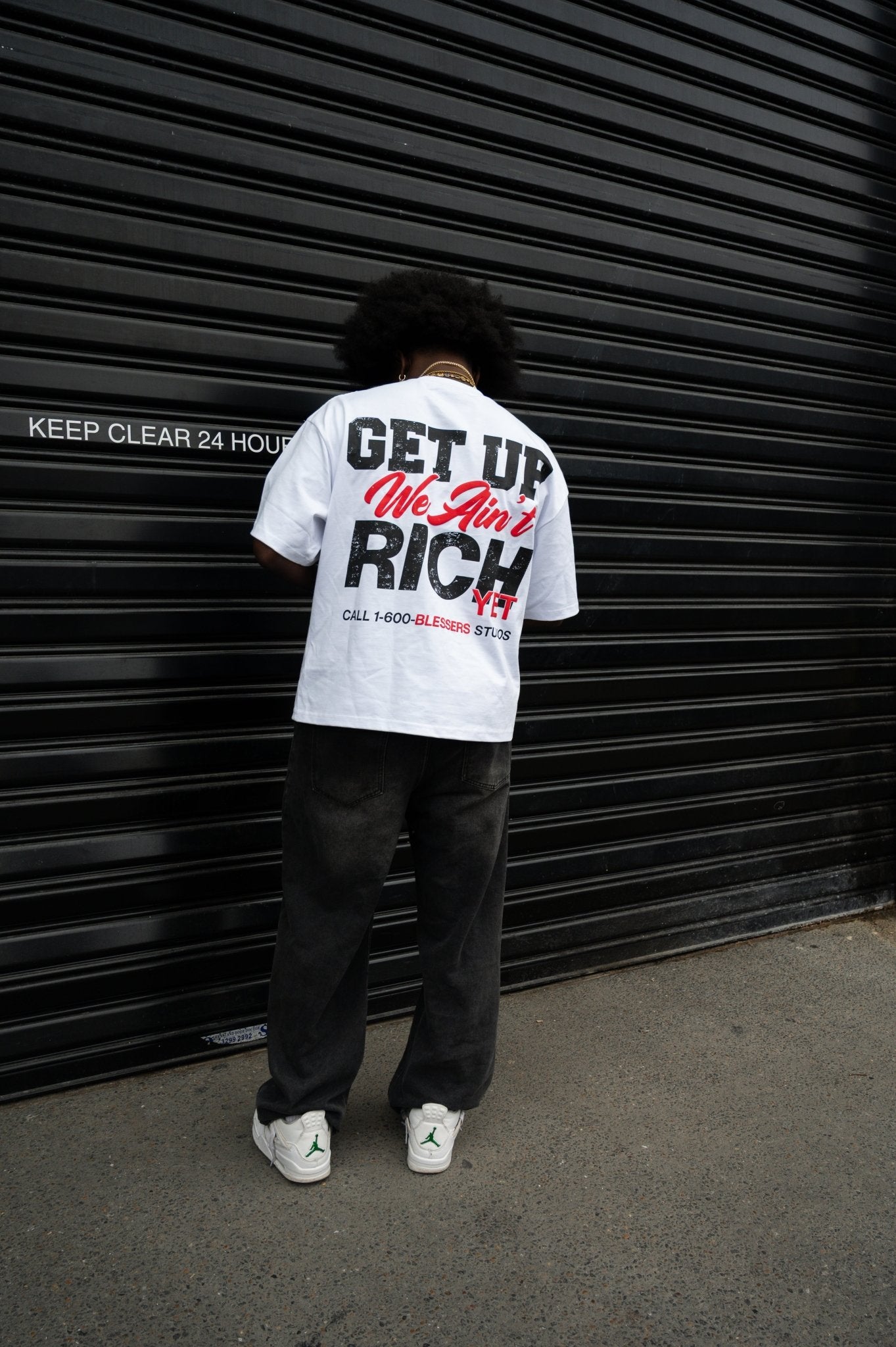 Get Up We Aint Rich Yet Shirt - BLESSERS